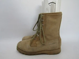 Belleville Hombres Talla 11 R Marrón Gamuza Lona Combate Táctico Militar Botas de Trabajo - Imagen 1 de 11