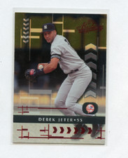 2001 PLAYOFF ABSOLUTE MEMORABILIA  # 5  DEREK JETER , NEW YORK YANKEES
