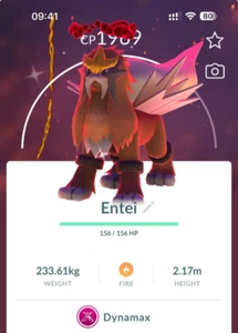 Pokémon Shiny Dynamax Entei - MlNl P T C - Read Description - Picture 1 of 1