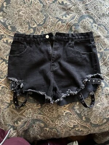 Neu modische Nova Jeans kurze Shorts Größe 7 - Bild 1 von 4
