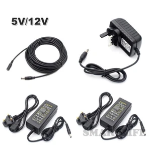 AC DC 12V 5V 1A/2A/3A/5A Power Supply Adapter Charger for CCTV Camera LED Strip - Picture 1 of 30