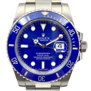 Rolex Submariner Date 40mm 18K White Gold Watch 116619 Box and Papers - Picture 1 of 8