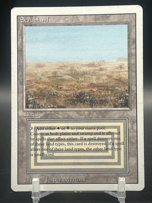 Scrubland Dual Land Revised 3rd Edition Magic The Gathering Mp - Image 1 of 2