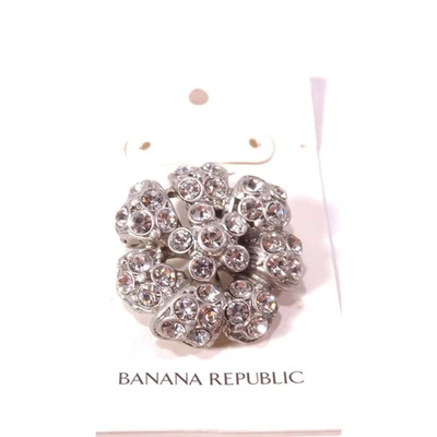 Broche prendedor para mujer Banana Republic flor cristal pavé nuevo con etiquetas 48 Foto 1 de 4