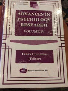 Fortschritte in der Psychologieforschung, Hardcover von Columbus, Frank (EDT), brandneu... - Bild 1 von 2