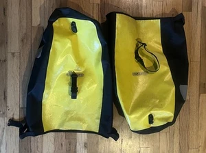Ortlieb Back Roller Waterproof Classic Bicycle Pannier Set Yellow Pair - Picture 1 of 7