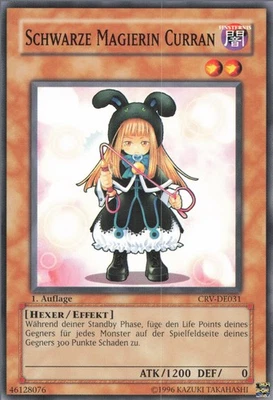 YuGiOh Schwarze Magierin Curran CRV-DE031 Common NM 1st - Bild 1 von 2