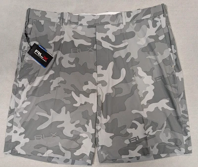 Ralph Lauren RLX Golf Shorts Mens 40 Gray Camo New Stretch Performance Pockets - Image 1 of 4