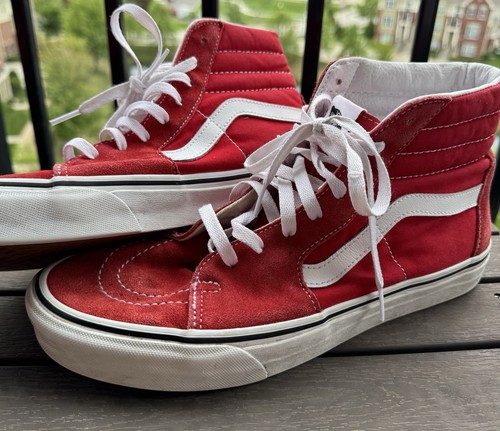 Taglia 10 VANS Sk8 High Racing Rosso 721356