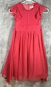 Happy Rose Dress Youth 8 year Small Short sleeves Pink Hong - Picture 1 of 7