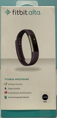 Fitbit Alta Fitness Wristband Activity Tracker Large Purple-BRAND NEW SEALED - Image 1 of 2