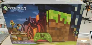 Sistema de consola Microsoft Xbox One S Minecraft edición limitada nuevo  - Imagen 1 de 8