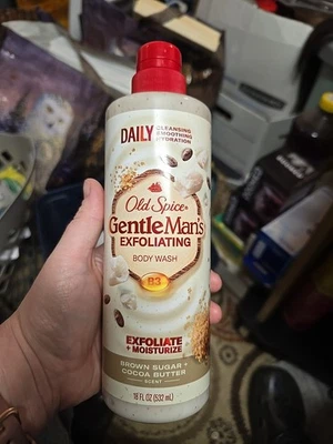 Old Spice Gentleman's Blend Exfoliating Body Wash Brown Sugar & Cocoa Butter New - Image 1 of 2