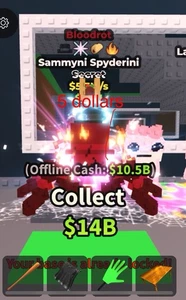 Bloodrot Sammyni Spyderini Steal A Brain Rot Roblox Rate Character Item - Picture 1 of 1