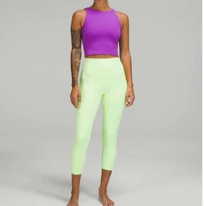 Lululemon Align High Rise Cropped Leggings Seitentaschen Größe 4 Damen - Bild 1 von 8