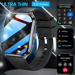 2025 Slim Men'S and Women'S Smartwatch 1.96-Inch AMOLED HD Screen Motion Track B - Picture 1 of 18