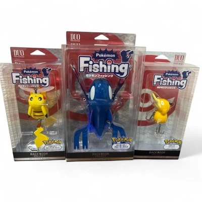 Pokemon Angeln Pikachu Kyogre Psyduck Köder Set Slow Jitter Crawler Kurbel DUO - Bild 1 von 4