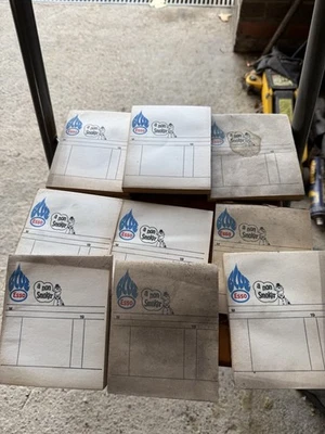 9x Vintage ESSO Blue “A Non Smoker” Paraffin Receipt Pads – Petroliana Lot - Image 1 of 4