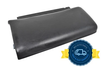 1990-1996 Chevrolet Corvette C4 Center Console Black Leather Armrest Top Lid OEM - Image 1 of 4