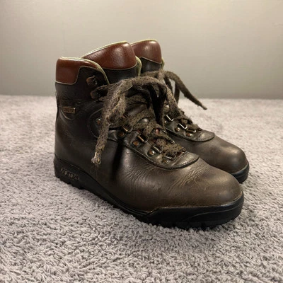 Asolo AFX 520 Boots Women 7.5 Brown Leather Hiking Mountaineering Outdoor Vibram - Image 1 of 4