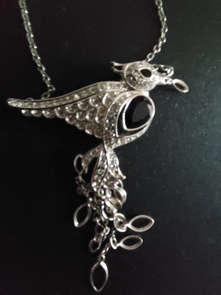 original Swarovski silber farben Halskette Kette Philippa Necklace Vogel 1106507 - Bild 1 von 4