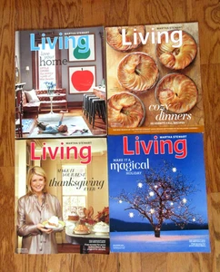 4 Martha Stewart Living Magazine 2011 Sep Oct Nov Dec Thanksgiving Christmas - Picture 1 of 3