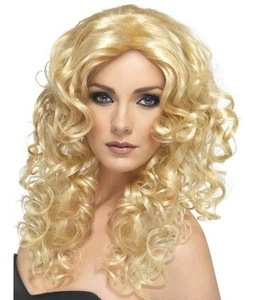 Damen Kostüm Glamour Kostüm Perücke Blond Damenabend Neu von Smiffys - Bild 1 von 1