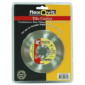 Flexovit CONTINUOUS RIM DIAMOND TILE CUTTER BLADE 105mm *Aust Brand-1 Or 2 Pcs - Picture 1 of 4