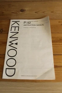 Kenwood Stereo Full Automatic Turntable P-42 Separate Instruction Manual - Picture 1 of 4
