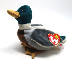 CBOT Jake the drake mallard duck VINTAGE TY BEANIE BABY Plush toy - Picture 1 of 16