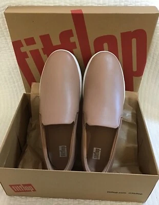 ZAPATILLAS SKATE FITFLOP RALLY CUERO SIN CORDONES BEIGE Talla 7.5 Foto 1 de 4