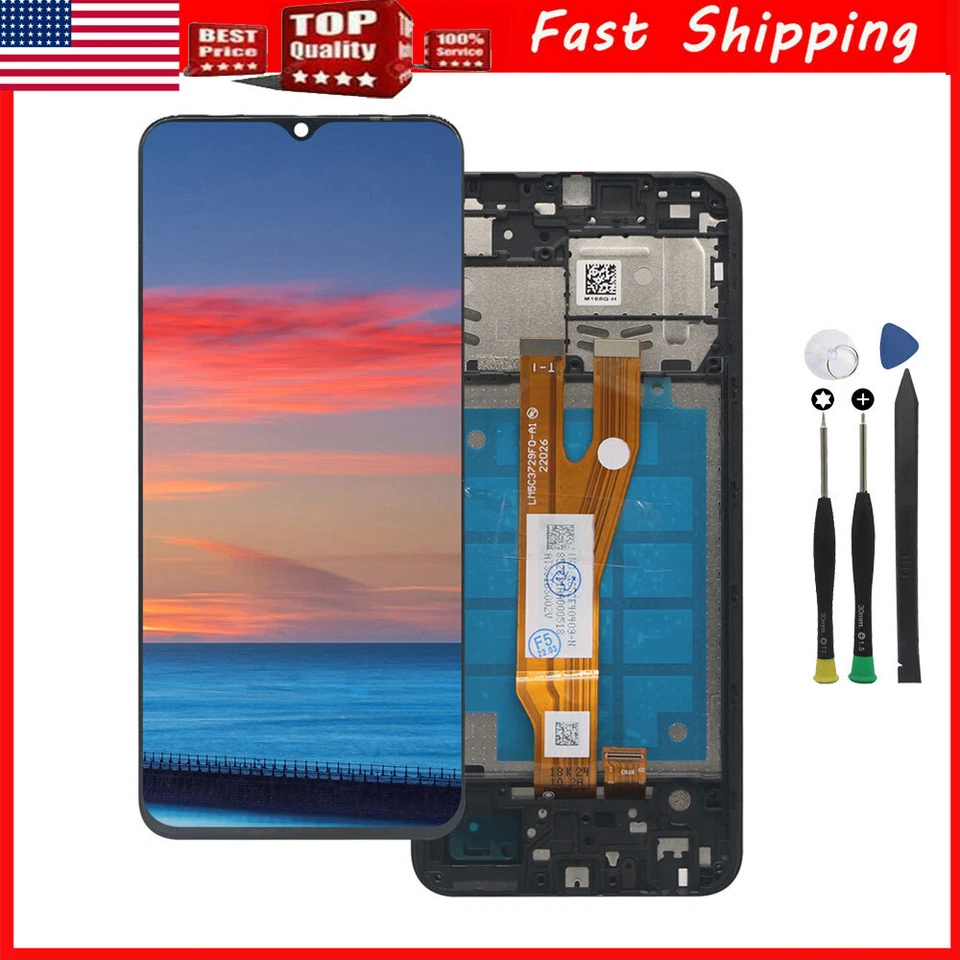 Pantalla LCD Pantalla Táctil Digitalizador Reemplazo Para Samsung A03 A032F/M + Marco EE. UU. Foto 1 de 4