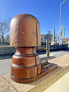 ANTIQUE c1900 MILLINERS ADJUSTABLE MECHANICAL INDUSTRIAL HAT BLOCK STRETCHER - Picture 1 of 24