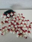 Lot Of 58  Plastic Bow Mold Miniature Santa String Lights