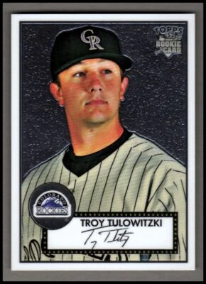 2007 Topps 52 Chrome #4 Troy Tulowitzki /1952 - NM-MT - Image 1 of 2