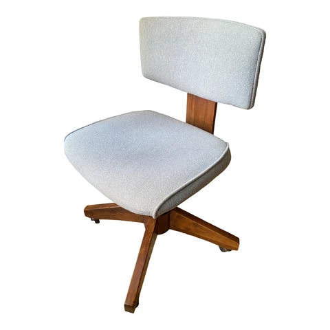 Mid-Century Modern Gunlocke Rolling Office Chair Cover
