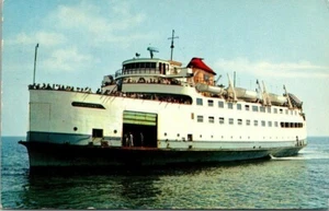 VTG S.S. Nantucket Postcard Steamer Ship Marthas Vineyard 1959 - Picture 1 of 2
