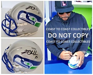 Kam Chancellor Signed Seattle Seahawks Mini Football Helmet Proof COA Auto - Picture 1 of 4