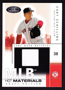 2004 HOT PROSPECTS DRAFT MLB MATERIALS #HM/CS CURT SCHILLING RED SOX 072/325 - Picture 1 of 3
