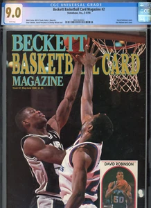 1990 David Robinson BECKETT BASKETBALL Monthly #2 CGC 9.0 Spurs VINTAGE - Picture 1 of 1