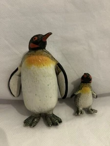 ELC AAA Penguins Adult And Baby Animals Birds Play Toys PVC Rubber Plastic 1990s - Picture 1 of 6