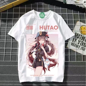 Genshin Impact Cosplay Game Manga T-Shirt shirt Unterhemd Undershirt Polyester  - Picture 1 of 2