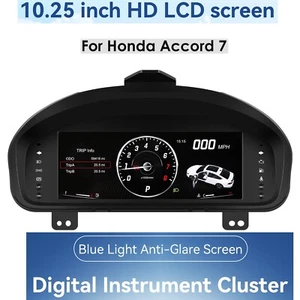 10.25'' Digital Instrument Cluster HD LCD For Honda Accord Speedometer 2003-2007 - Bild 1 von 12