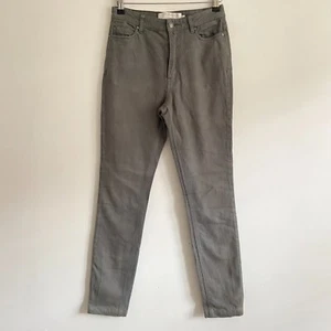 Toorallie Merino Denim Jeans Women Size 8 Grey Slim Wool Blend Mid Rise - Picture 1 of 14
