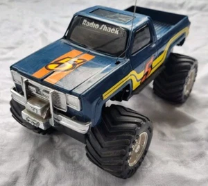 Vintage Radio Shack 1980s Chevy Squarebody Pickup Truck Blue Monster Truck #5 - Picture 1 of 16