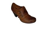 Born Concept BOC Cathleen Ankle Boots Womens Size 9 Leather Booties Heels Brown
