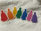 Lot/7 Packs of 28 each =196 pieces Paper Tassels Colorful Mini Die Cut Accents