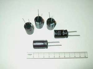 ER410-63 - 5 Stück 1000uF 63V 105°C RM7,5 Elko Radial Stehend 16x26mm - Bild 1 von 1