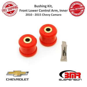Kit de bujes de brazo de control interno inferior delantero BMR rojo polietileno para 10-15 Chevy Camaro - Imagen 1 de 12