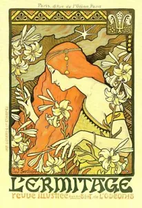 L'Ermitage, revue illustree 1897 art bar pub decor wall poster - Picture 1 of 1